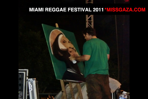 Miami reggae fest 2011 art on stage