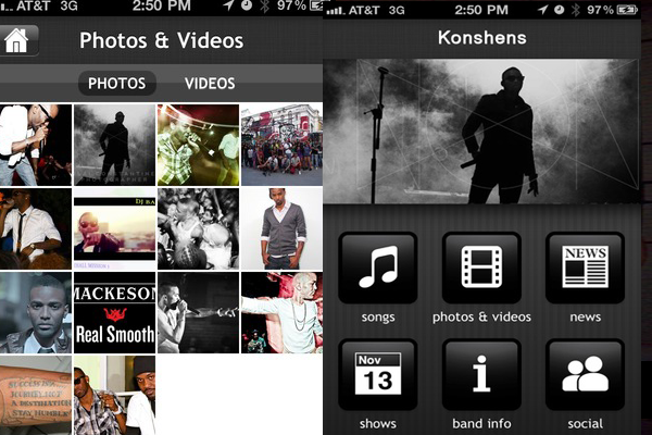 Konshens launched his own ph appl Nov 2011