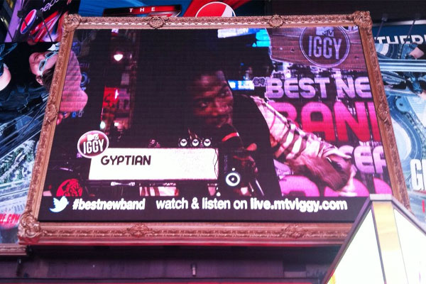 Gyptian NYC MTV IGGY Time Square
