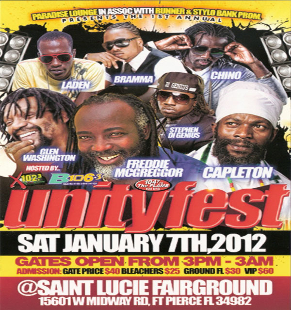 Unity Fest sat January 7th 2012