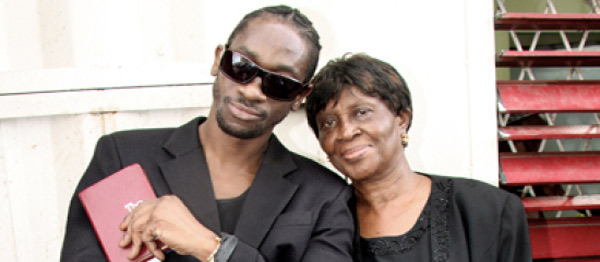 Bounty Killer with his mom Miss Ivy