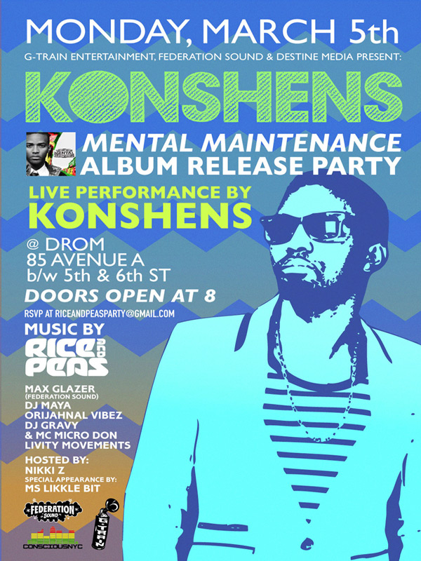 Konshens Nyc album party March 5 2012