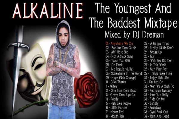 ALKALINE THE YOUNGEST AND THE BADDEST DANCEHALL MIXTAPE MARCH 2015