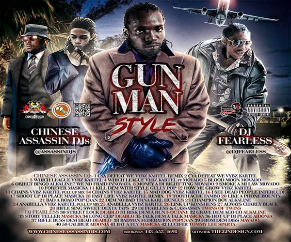 CHINESE ASSASSIN DJ FEARLESSGUNMANSTYLEDANCEHALL MIXTAPE NOV 2015