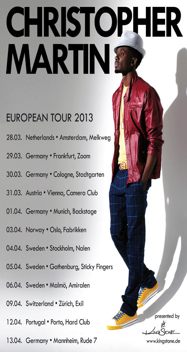 CHRISTOPHER MARTIN EUROPEAN TOUR 2013