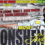 Konshens Live Friday Dec 14 South florida Feathers Ballroom