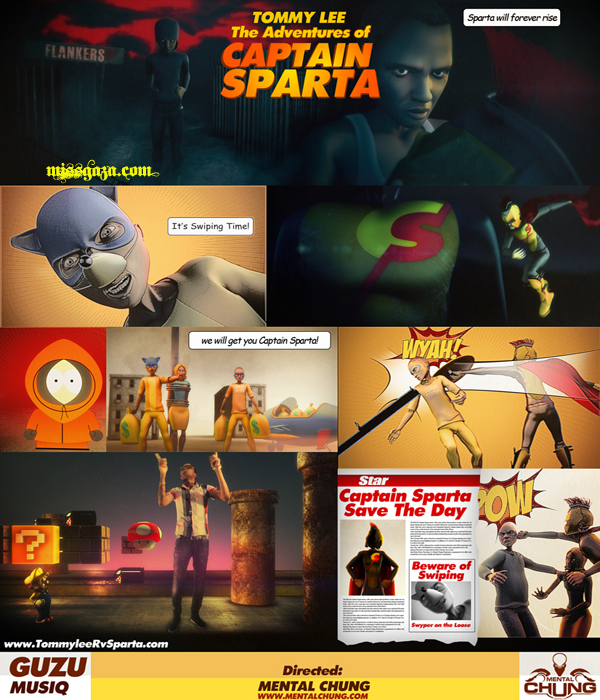 Tommy lee the adventures of Captain Sparta Poster
