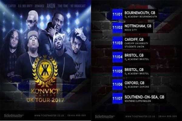 demarco akon konvict kartel uk tour dates 2017