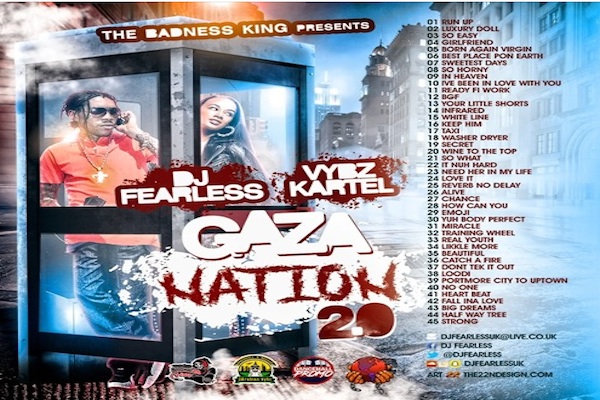 dj fearless vybz kartel gaza nation 2.0 free mixtape 2017