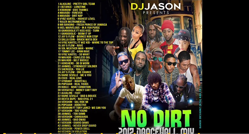 dj jason no dirt dancehall mixtape 2017
