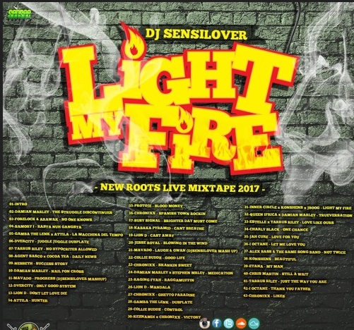 download dj sensilover Light my fire free reggae mixtape 2017
