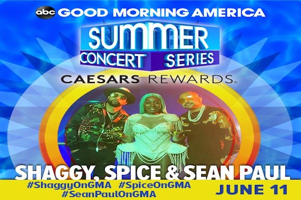 good morning america summer concert 2021 spice shaggy sean paul live june 11th