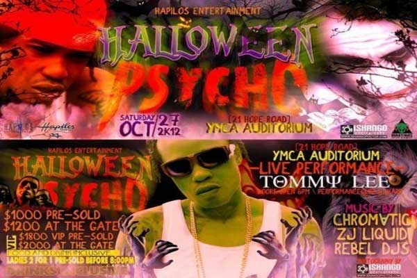 halloween psycho party Tommy lee sparta oct 27