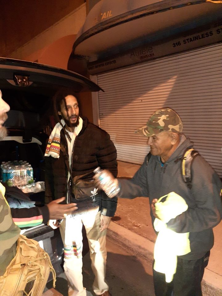 julian marley feeds the homeless in miami