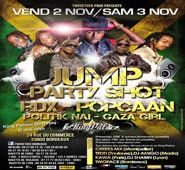 popcaan france tour dates nov 2012