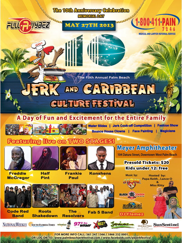 the 10th annual palm beach jerk caribbean culture festival 2013
