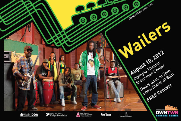 Miami August 10 The Wailers free concert