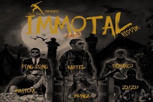 <strong>Listen To ‘Immortal Riddim’ Mix Vybz Kartel, Demarco, Munga, Chirs Martin Usain Bolt Productions</strong>