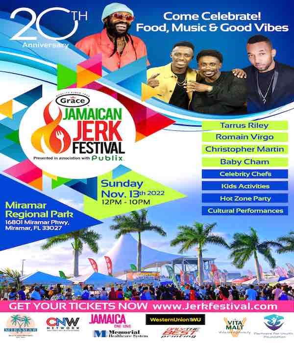 Jamaican Jerk Festival 20200 Miramar FL Flyer