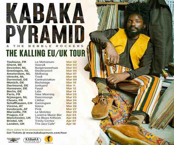 Kabaka Pyramid The KAlling World Tour Dates 2023