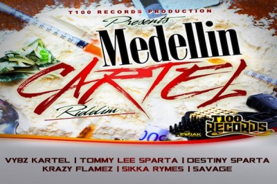 <strong>Listen To “Medellin Cartel Riddim” Mix Vybz Kartel, Tommy Lee Sparta, Destiny Sparta & More T100 Records</strong>