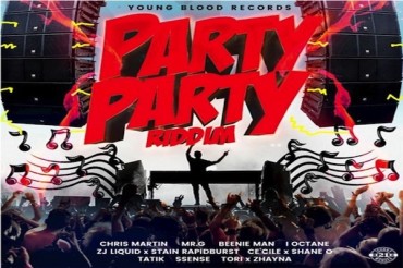 <strong>Listen To “Party Party Riddim” Mix Beenie Man, Chris Martin, Mr G, Liquid, Shane O, Cecile Young Blood Records</strong>