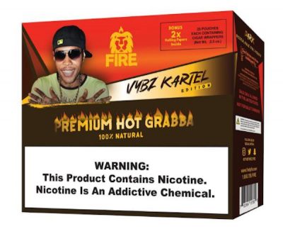 <b>Vybz Kartel Fire Vybz Crush Grabba Smoking Papers & Premium Hot Grabba Mix</b>