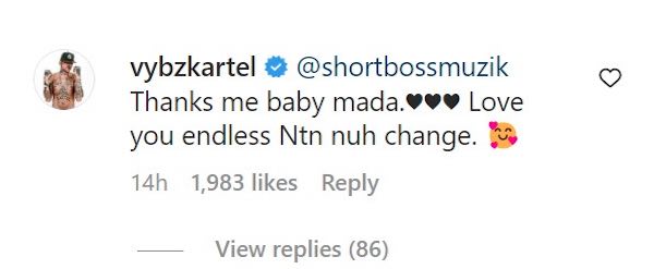 Vybz Kartel reply to Shorty on his bday 2023