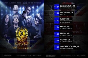 <strong>Demarco & Akon “Konvict Kartel ” UK Live Tour Dates 2017</strong>