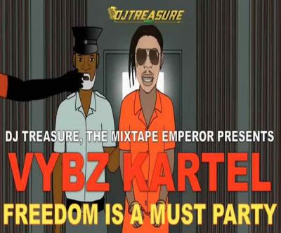 <b>Dj Treasure The Mixtape Emperor Presents “Vybz Kartel Freedom Is A Must Party” Mixtape 2024</b>