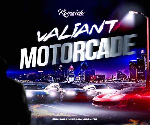 jamaican dancehall artist valiant motorcade music video romeich ent 2023