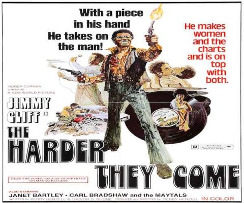 jimmy cliff the harder they come original movie flyer