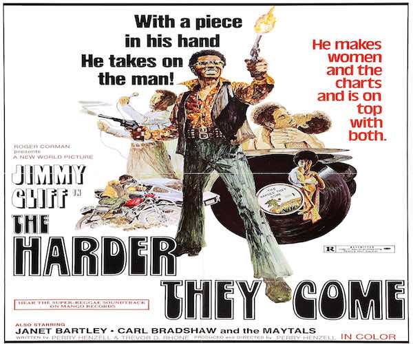 jimmy cliff the harder they come original movie flyer