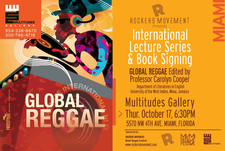 <strong>Miami: Global Reggae Lecture With UWI Professor Carolyn Cooper October 17</strong>