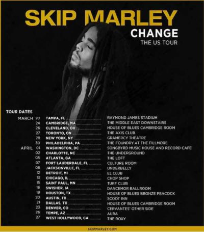<strong>Skip Marley Announces First U.S. Headline Tour For 2022</strong>