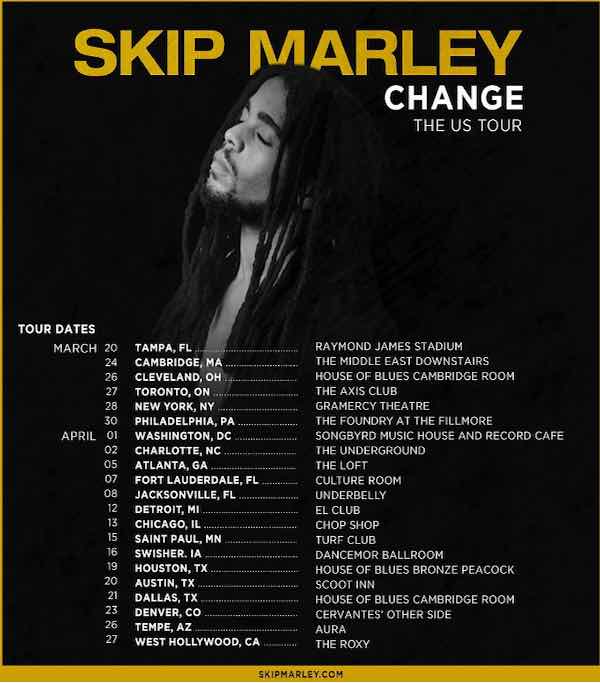skip marley change US tour dates 2022