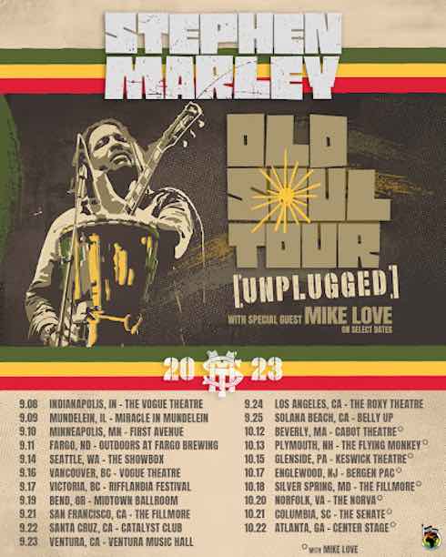 stephen marley old soul tour unplugged all the dates 2023
