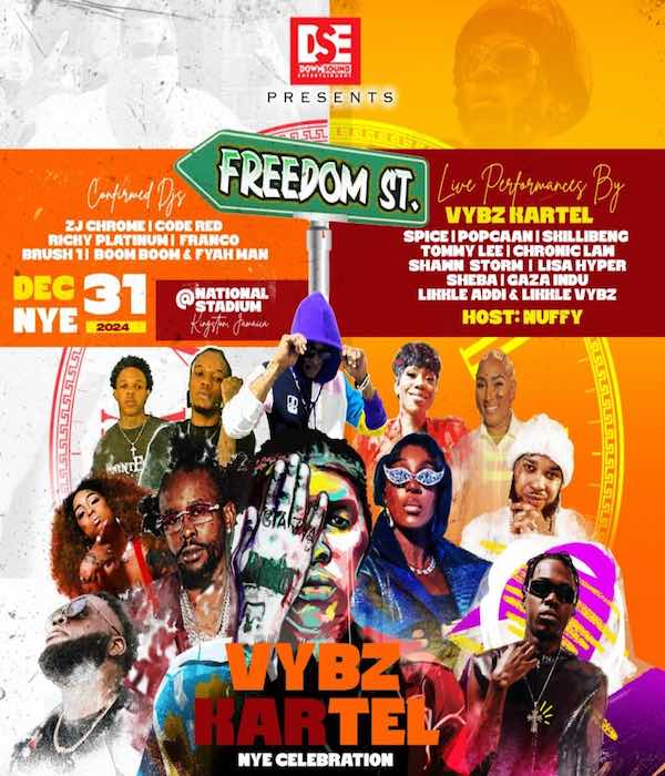 vybz kartel freedom street live show dec 31st 2024